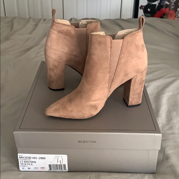 bcbg suede booties